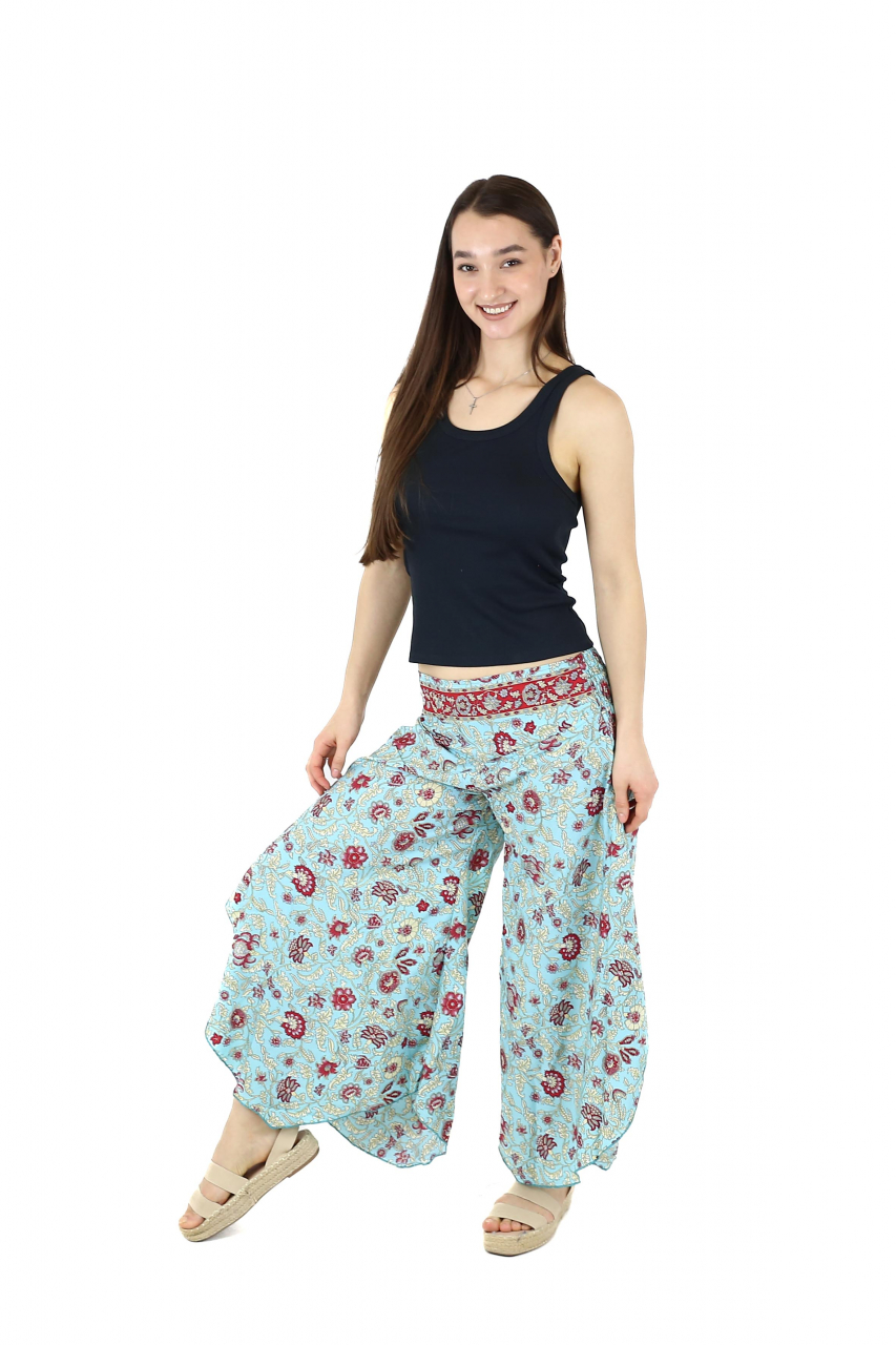 Pantaloni Petal Tips din material fluid - Model 3 [3]