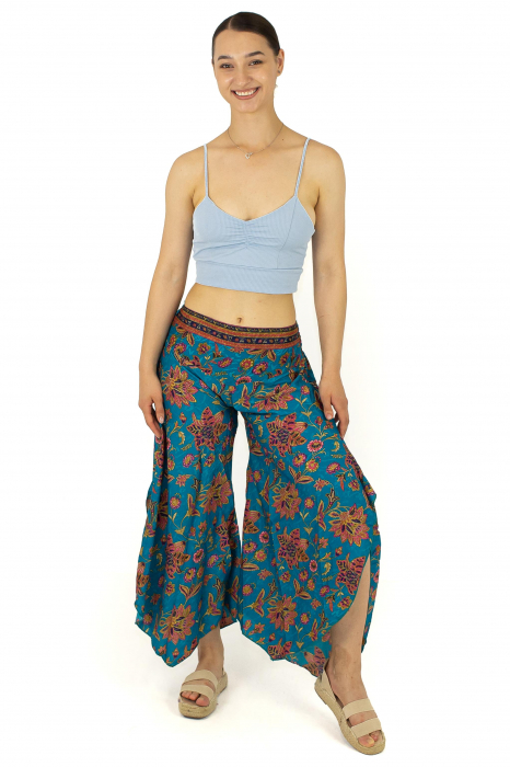 Pantaloni Petal Tips din material fluid - Model 3 [2]