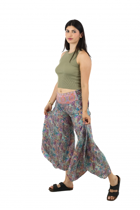 Pantaloni Petal Tips din material fluid - Model 3 [3]