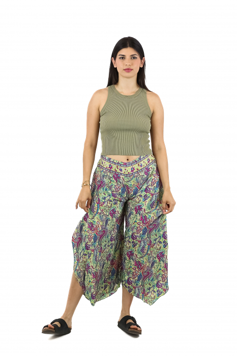 Pantaloni Petal Tips din material fluid - Model 3 [2]