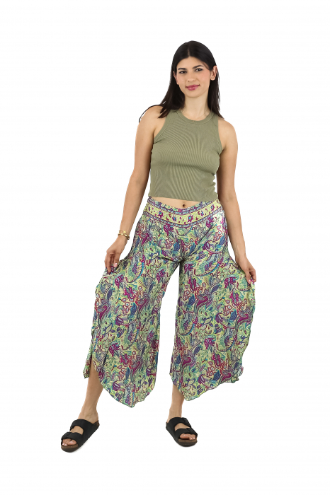 Pantaloni Petal Tips din material fluid - Model 3 [4]