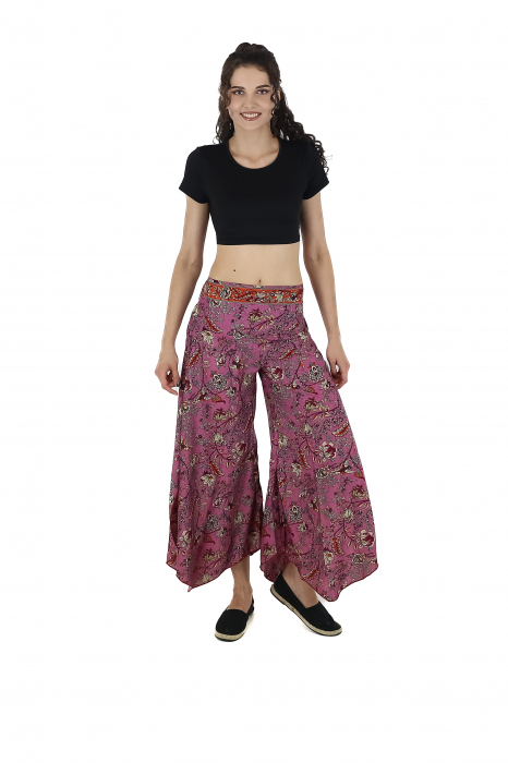 Pantaloni Petal Tips din material fluid - Model 44 [3]