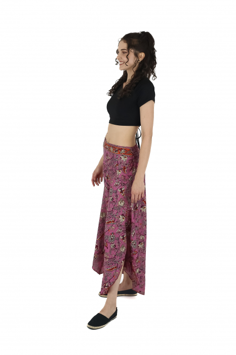 Pantaloni Petal Tips din material fluid - Model 44 [4]