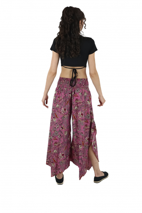 Pantaloni Petal Tips din material fluid - Model 44 [5]