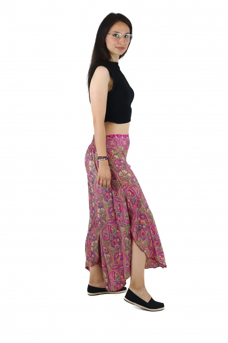 Pantaloni Petal Tips din material fluid - Model 46 [4]