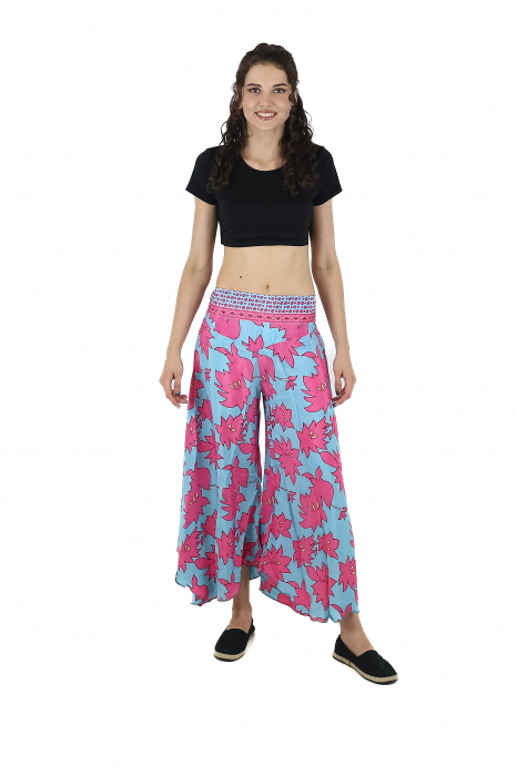 Pantaloni Petal Tips din material fluid - Model 49 [2]