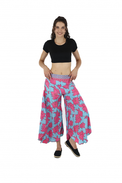 Pantaloni Petal Tips din material fluid - Model 49 [3]