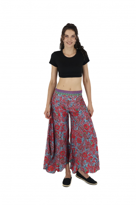 Pantaloni Petal Tips din material fluid - Model 51 [2]