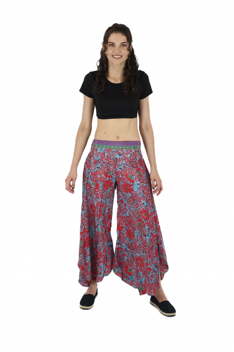 Pantaloni Petal Tips din material fluid - Model 51 [3]