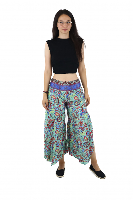 Pantaloni Petal Tips din material fluid - Model 53 [2]
