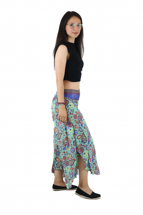 Pantaloni Petal Tips din material fluid - Model 53 [4]