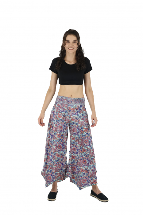 Pantaloni Petal Tips din material fluid - Model 57 [4]