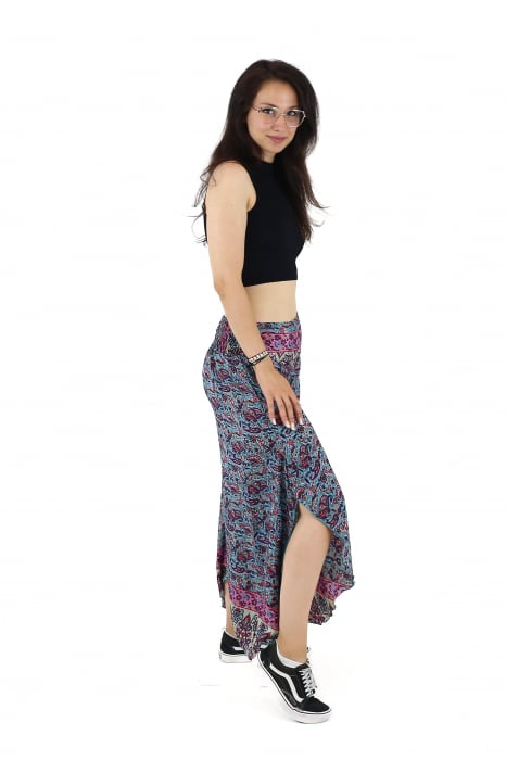 Pantaloni Petal Tips din material fluid - Model 63 [3]