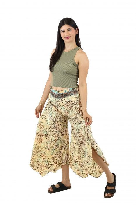 Pantaloni Petal Tips din material fluid - Model 3 [3]