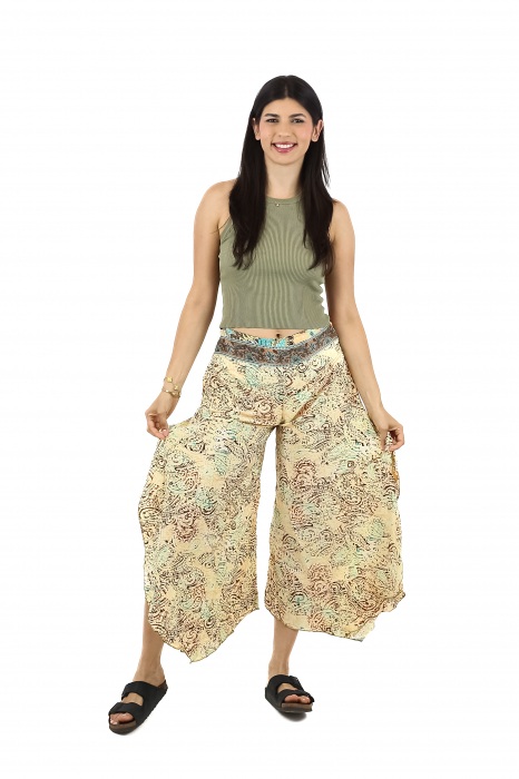 Pantaloni Petal Tips din material fluid - Model 3 [2]