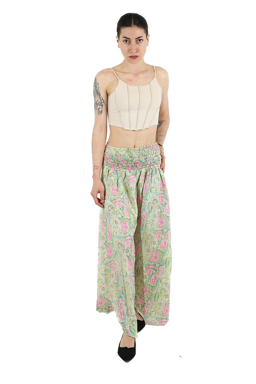 Pantaloni Petal Tips din material fluid - Model 3 [3]