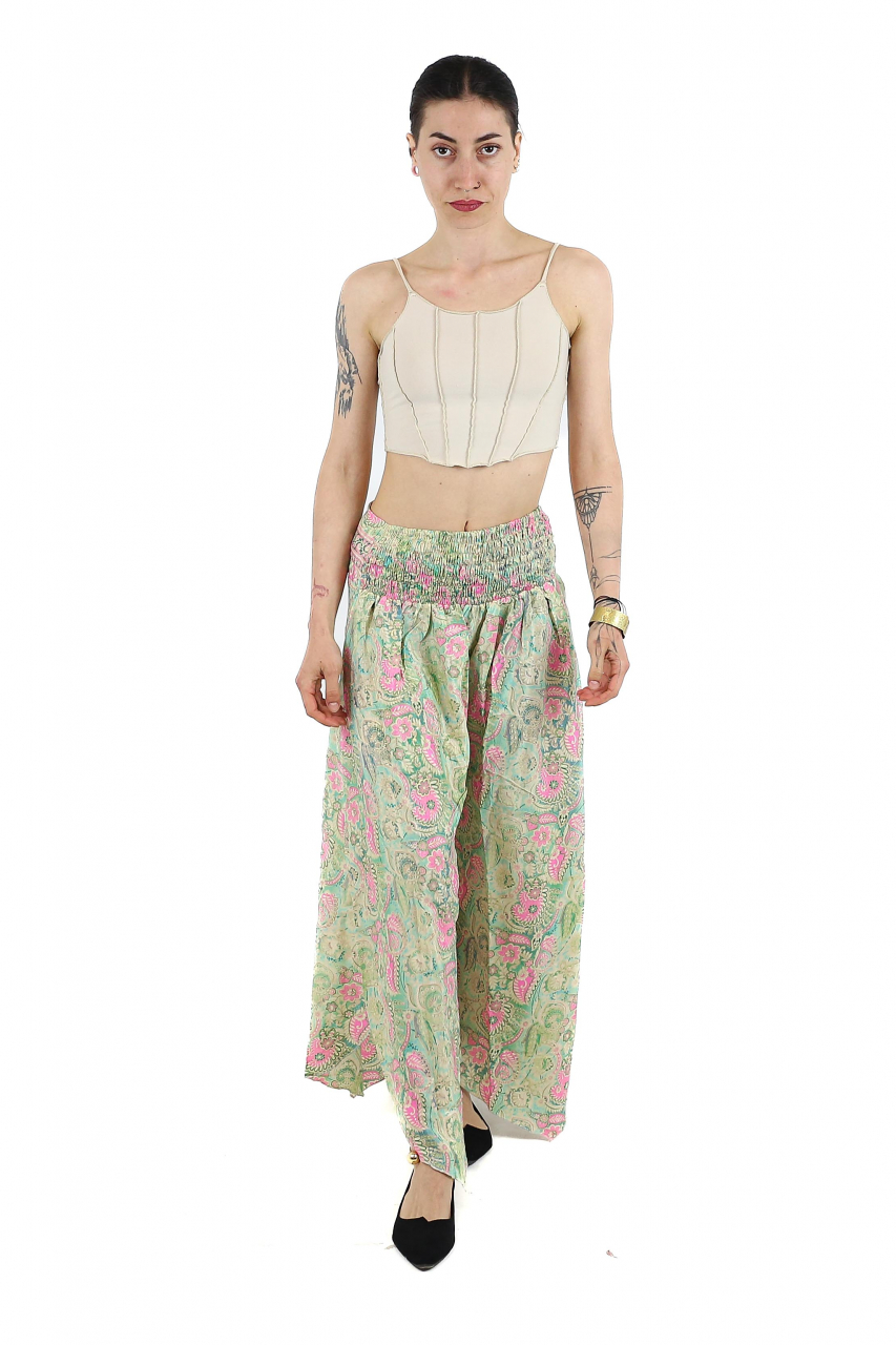 Pantaloni Petal Tips din material fluid - Model 3 [2]