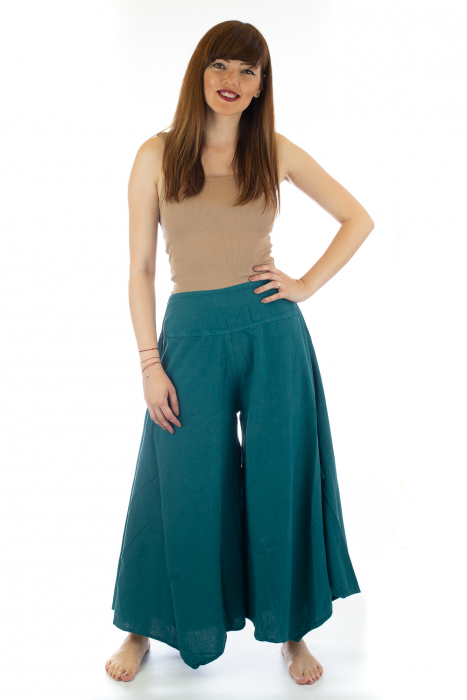 Pantaloni Petal Tips - Albastru Prafuit [2]