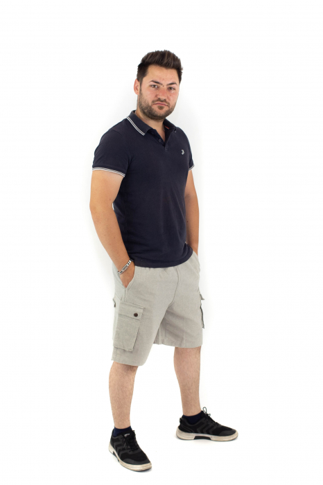 Pantaloni scurti Cargo - Negru [3]