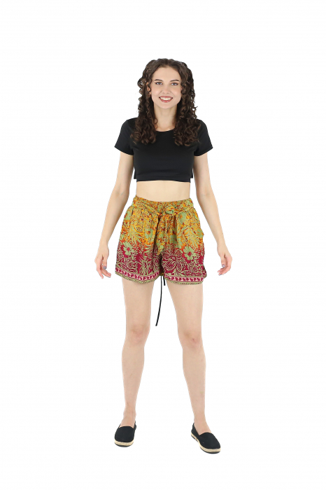 Pantaloni scurti cu croi drept si buzunare laterale - Model 1 [2]