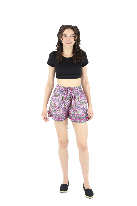 Pantaloni scurti cu croi drept si buzunare laterale - Model 6 [2]