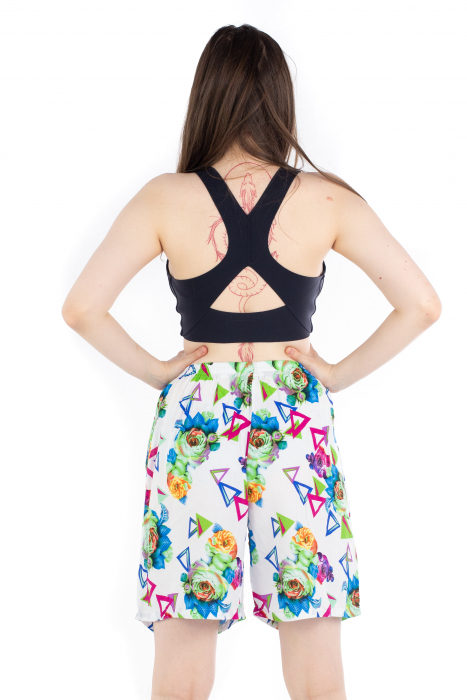 Pantaloni scurti - Geometric flowers [4]