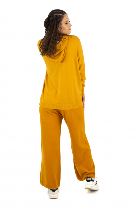 Pantaloni sport cu talie inalta - Mustar 22N25D [5]