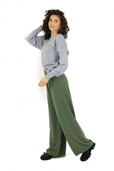 Pantaloni sport cu talie inalta - Mustar 22N25D [3]