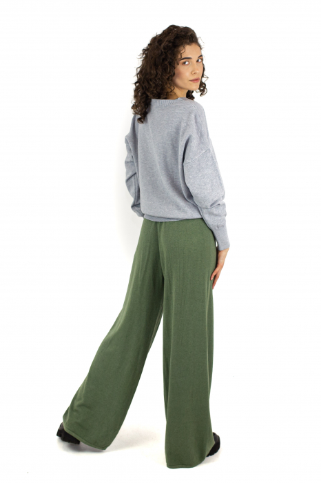 Pantaloni sport cu talie inalta - Mustar 22N25D [4]