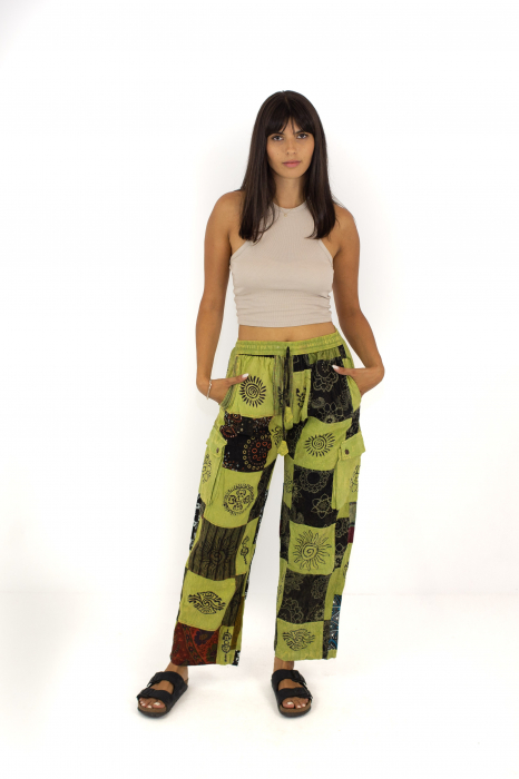 Pantaloni tip Cargo cu patch - Multicolor - Surpriza [5]