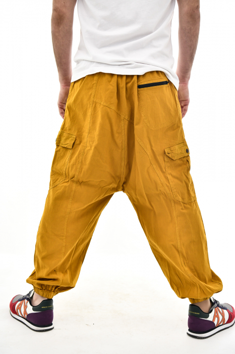 Pantaloni tip salvar cu nasturi - Verde [5]