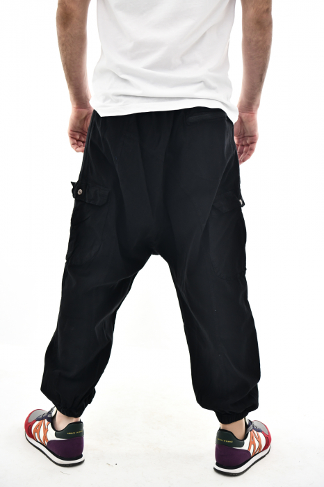 Pantaloni tip salvar cu nasturi - Verde [6]