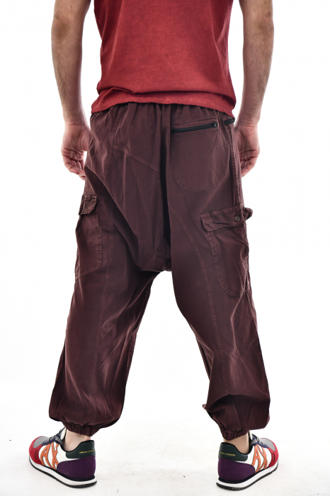 Pantaloni tip salvar cu nasturi - Verde [7]
