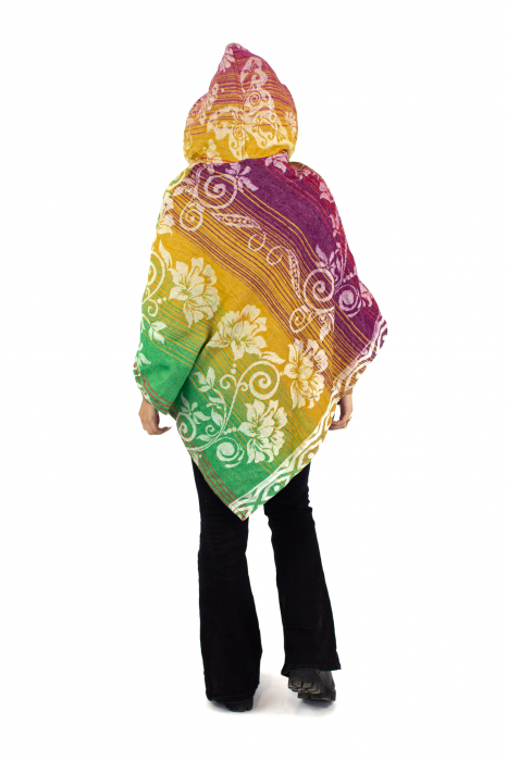 Poncho scurt, model Floral - Surpriză [10]