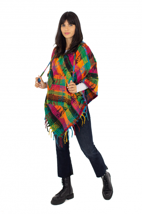 Poncho scurt, model Floral - Surpriză [15]