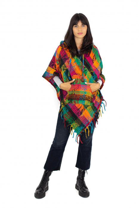 Poncho scurt, model Floral - Surpriză [19]