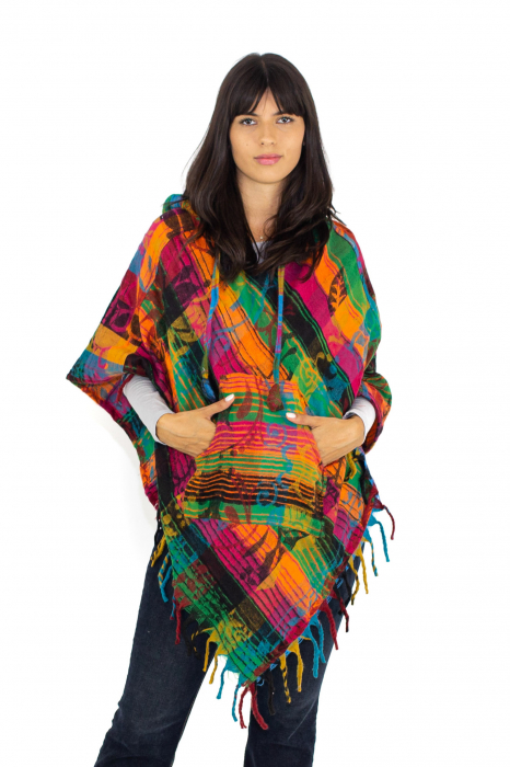 Poncho scurt, model Floral - Surpriză [8]