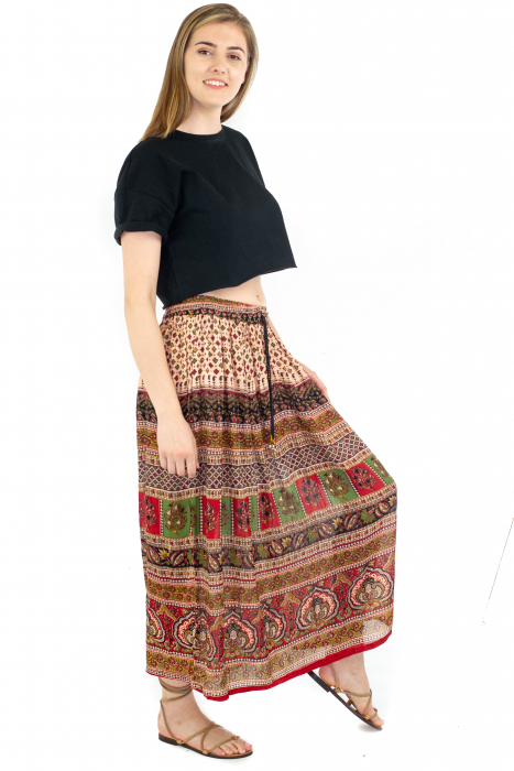 Fusta lunga multicolora - Motive hinduse [3]