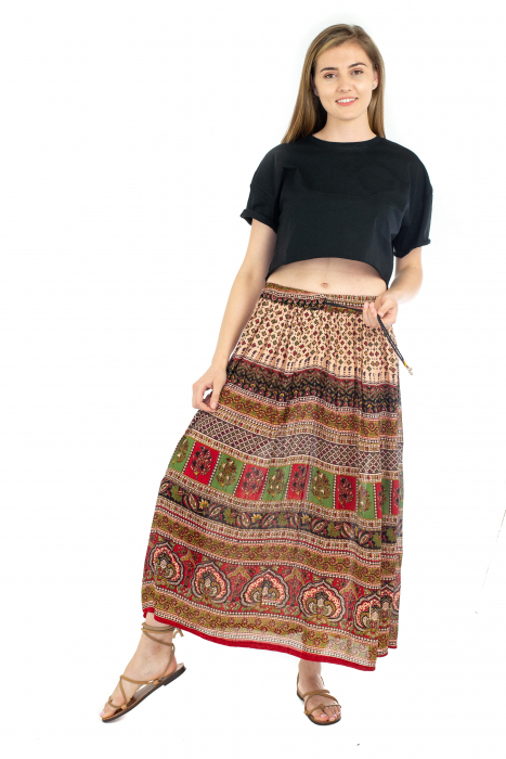 Fusta lunga multicolora - Motive hinduse [2]