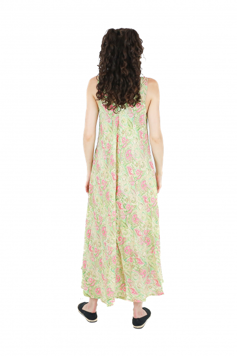 Rochie boho lunga cu bretele late si croi larg - Model 3 [3]