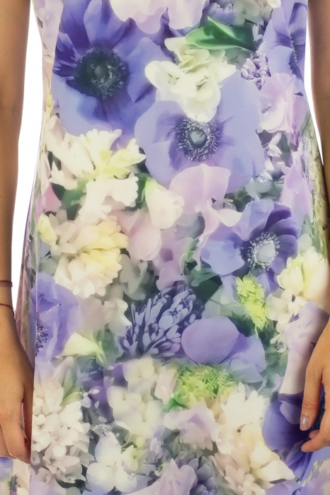 Rochie cu print digital floral - Zambile [2]
