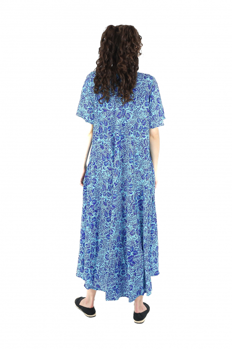 Rochie lunga cu buzunare din material fluid - Model 24 [4]