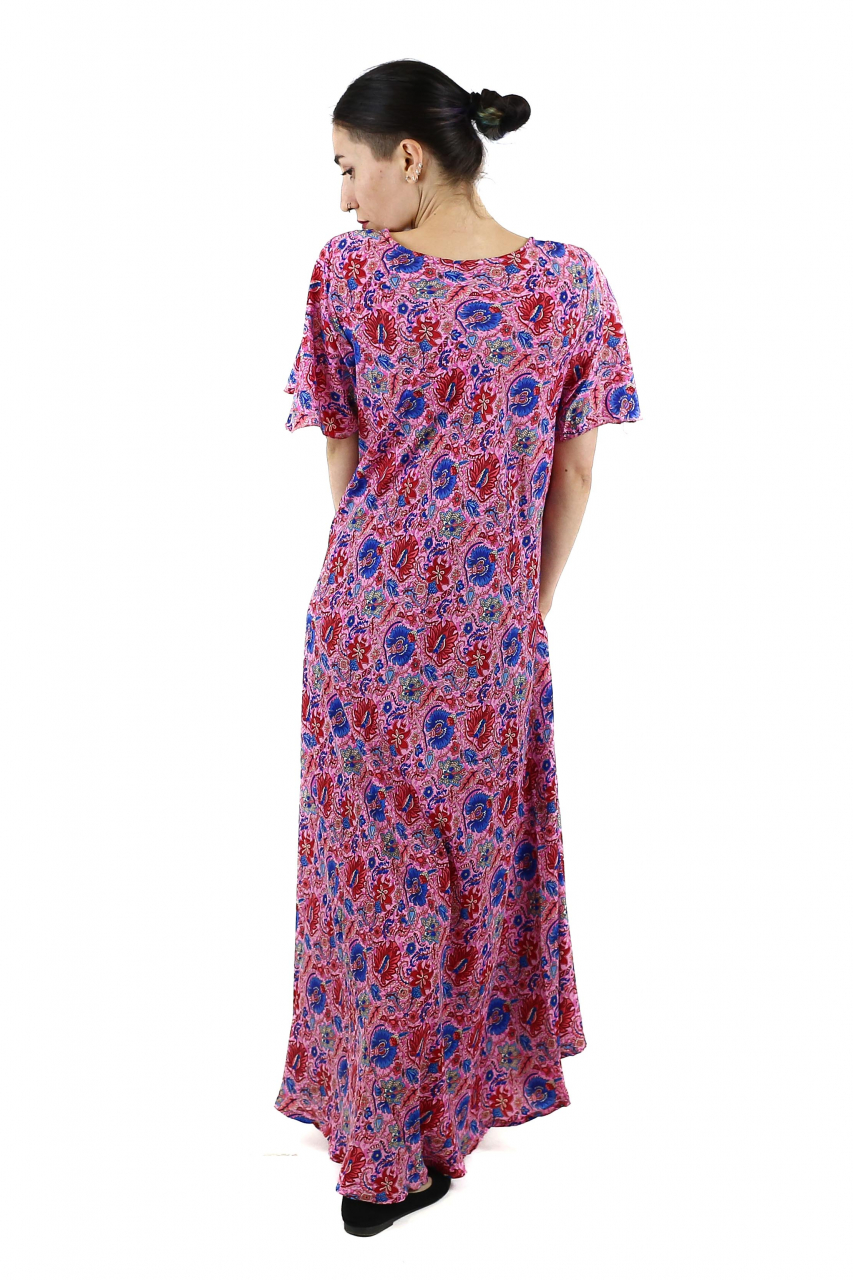 Rochie lungă cu buzunare din material fluid - Model 9 [3]