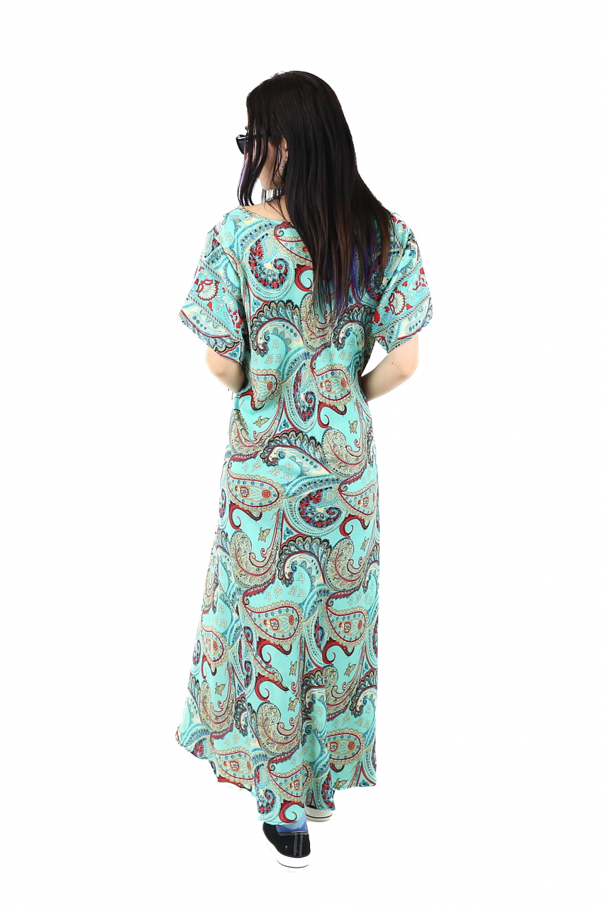 Rochie lunga cu buzunare si decolteu rotund - Model 1 [3]