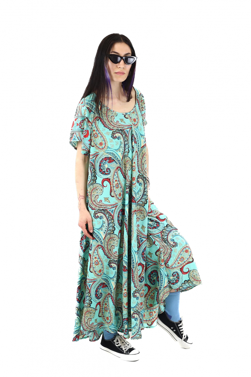 Rochie lunga cu buzunare si decolteu rotund - Model 1 [4]