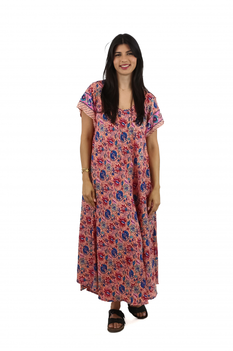 Rochie lunga cu buzunare si decolteu rotund - Model 12 [4]