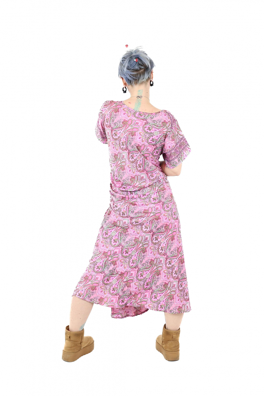 Rochie lunga cu buzunare si decolteu rotund - Model 1 [3]