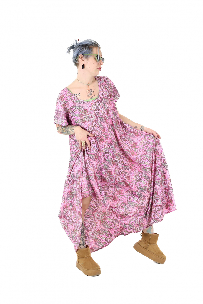 Rochie lunga cu buzunare si decolteu rotund - Model 1 [2]