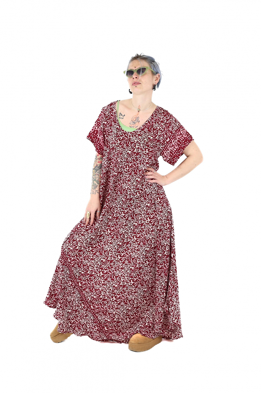 Rochie lunga cu buzunare si decolteu rotund - Model 1 [4]