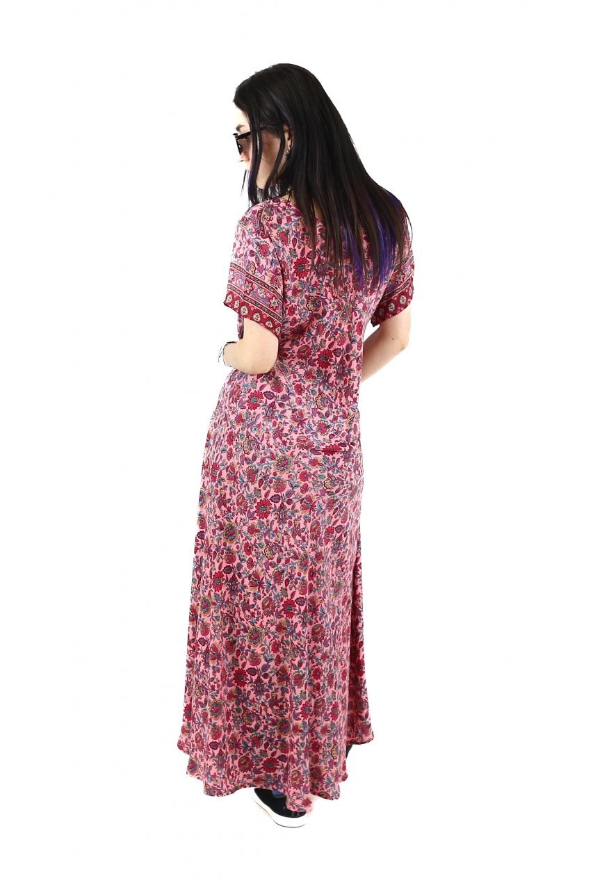 Rochie lunga cu buzunare si decolteu rotund - Model 1 [4]